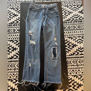 Patchwork Denim Jeans